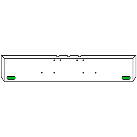 18 Inch Chrome Texas Boxed End Bumper Kit With Mounting And Amber-Green Dual Revolution Lights With Visor For Freightliner Classic, Flc, Flt