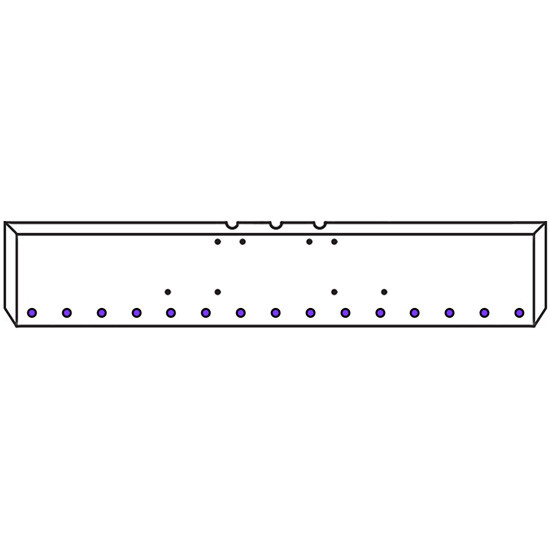 20 Inch Chrome Texas Boxed End Bumper Kit With Mounting And 15 Rnd 2 Inch Amber-Purple Dual Revolution Lights With Visor For Freightliner Classic, Flc, Flt