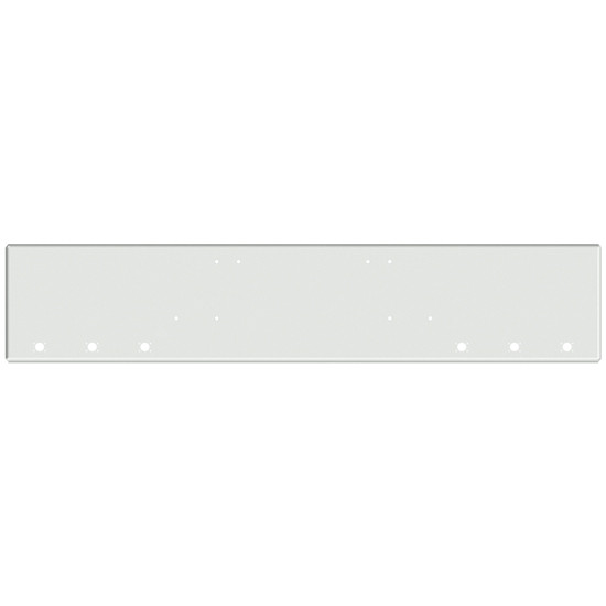 22 Inch Chrome Texas Boxed End Bumper With Mounting And 6 M3-P3 Light Holes For Freightliner Classic 120 / Xl, Flc, Flt