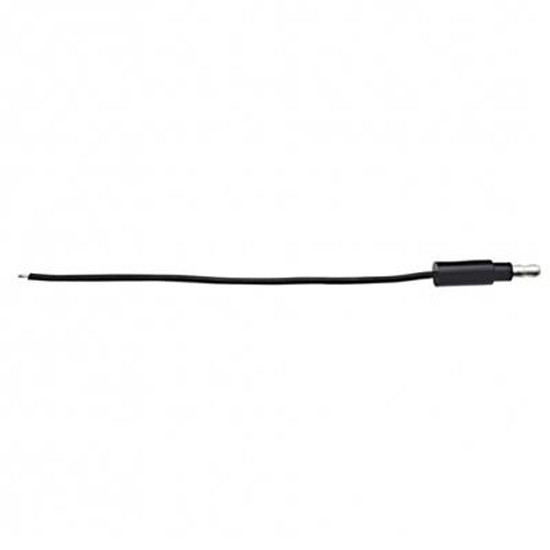 6 Inch Single Lead Wire W/ .180 Bullet Termination & Stripped End - Black