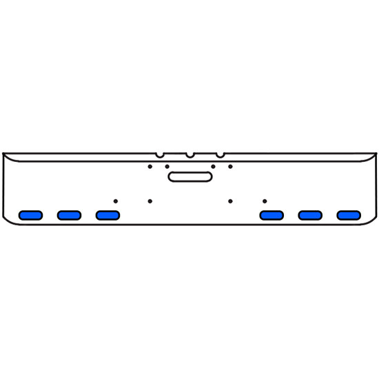 20 Inch Chrome Texas Square Bumper Kit With 6 Oval Lights