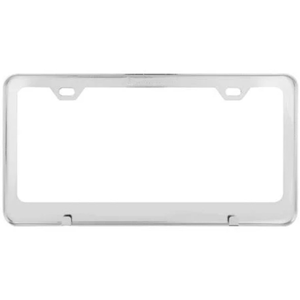 Polished Stainless Steel 2-Hole License Plate Frame