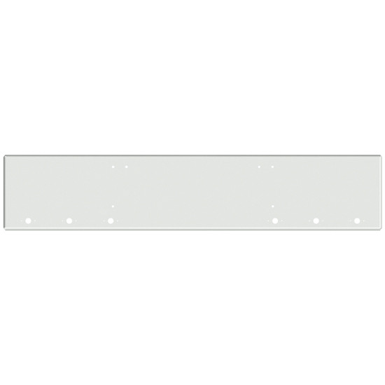 18 Inch Chrome Texas Boxed End Bumper With 6 M1-P1 Light Holes For Freightliner Coronado New Style, 122 Sd SFA