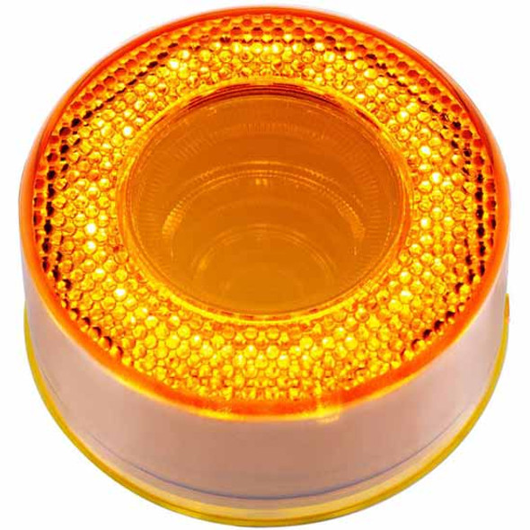 2.5 Inch Rnd 12 LED Mirage Clearance Marker Light - Amber LED / Amber Lens