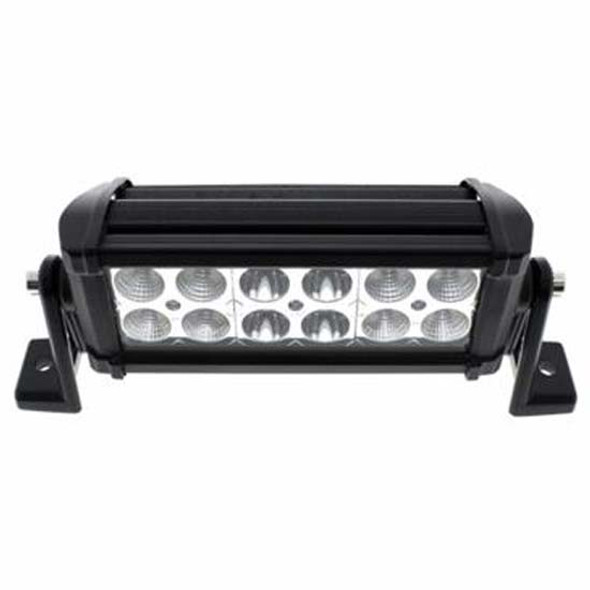 12 High Power LED 7 Inch Combo Spot & Floor Light Bar W/ Black Housing