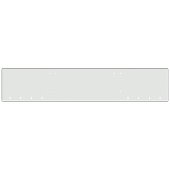 20 Inch Chrome Texas Boxed End Bumper With 8 Rnd 3/4 Inch And End Rnd 3/4 Inch Light Holes For Freightliner Coronado New Style, 122 Sd SFA