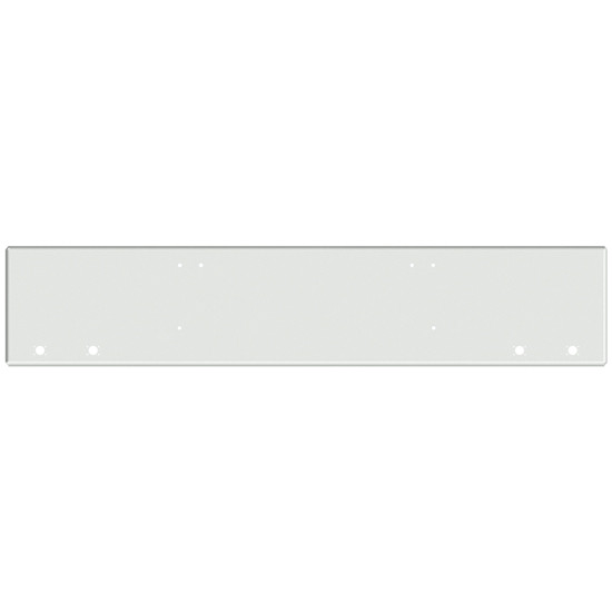 20 Inch Chrome Texas Boxed End Bumper With 4 M3 - P3 Light Holes For Freightliner Coronado New Style, 122 Sd SFA