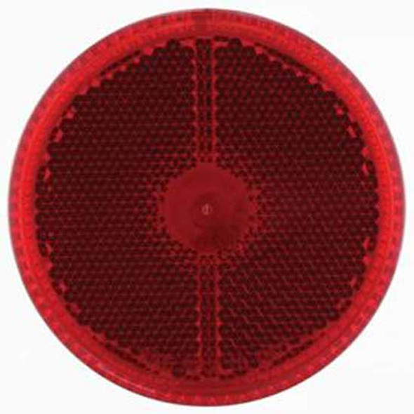 2.5 Inch Round Reflectorized Clearance Marker Light W/ Plastic Housing - Red Lens