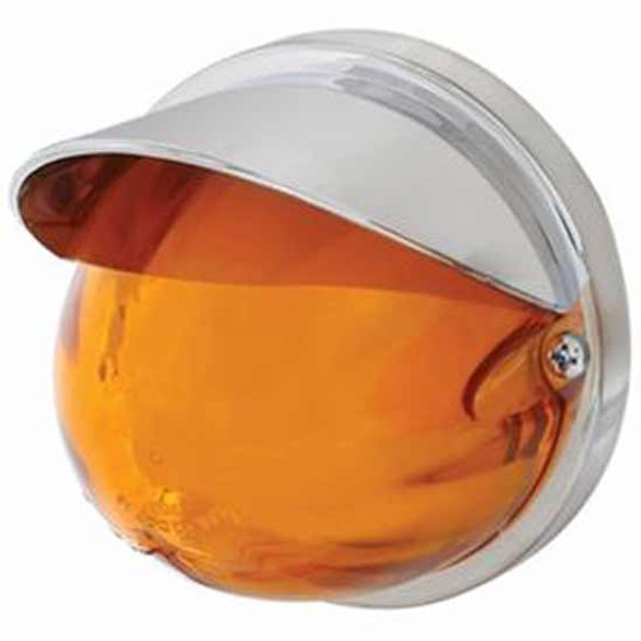 9 LED Dual Function GLO-Light Watermelon Flush Mount Kit W/ Visor - Amber LED / Amber Lens