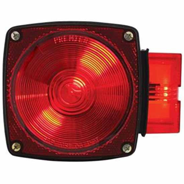 Over 80 Inch Wide Submersible Combination Tail Light W/O License Light, Passenger Side - Red LED / Red Lens