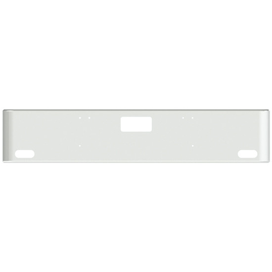 20 Inch Chrome Texas Rolled End Bumper With Step, 2 Oval Light Holes For Coronado New Style, 122Sd