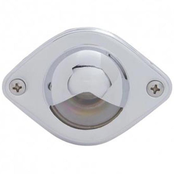 Chrome License Light For 2. 5/8 Inch Mount