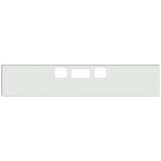 18 Inch Chrome Texas Boxed End Bumper With Tow, Step And 2 Rnd 3/4 Inch Light Holes For Freightliner Coronado New Style, 122 Sd SFA