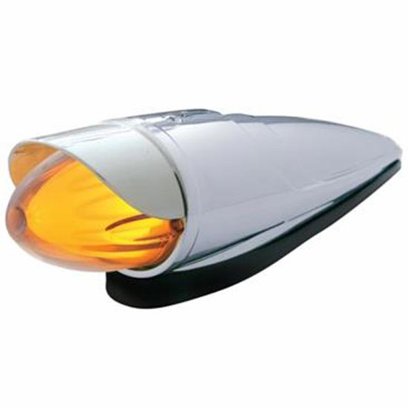 9 LED Dual Function Glo-Light Watermelon Grakon 1000 Cab Light Kit W/ Visor - Amber LED/ Clear Lens