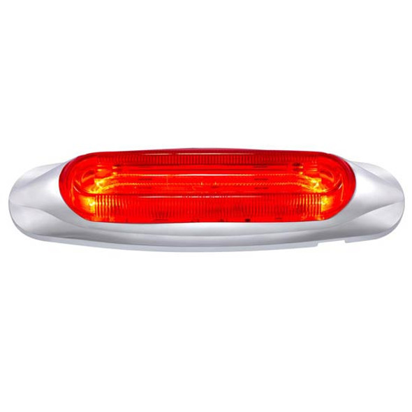 4 LED Lighttrack Clearance/Marker Light - Red LED/ Red Lens