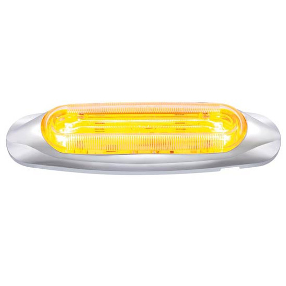 4 LED Lighttrack Clearance/Marker Light - Amber LED/ Clear Lens