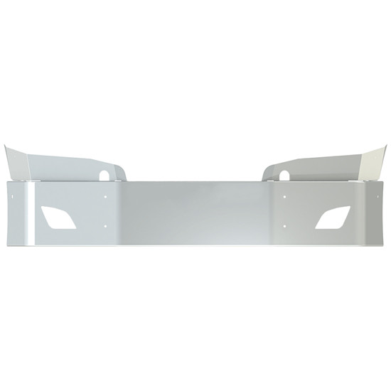 18 Inch Chrome Steel Wrap Around Bumper With OEM Fog Light And Tow Pin Cutouts For Freightliner Cascadia 116, 126