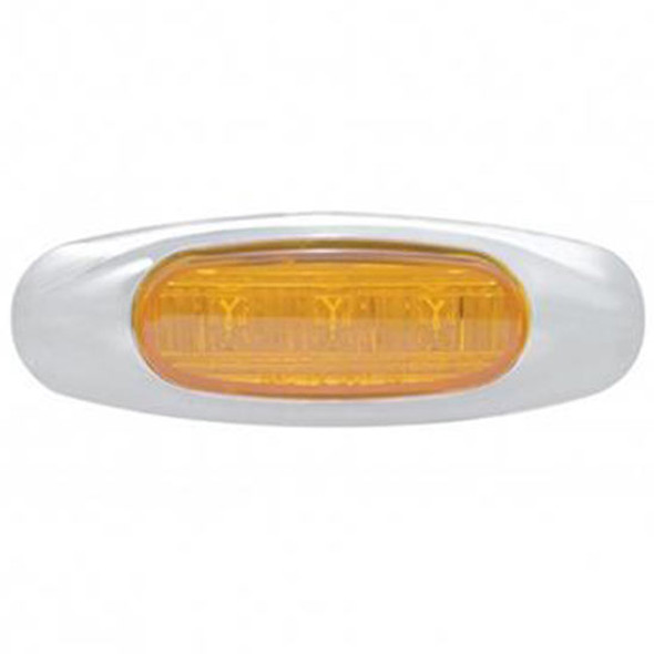 3 LED Clearance/Marker Light - Amber LED/ Amber Lens