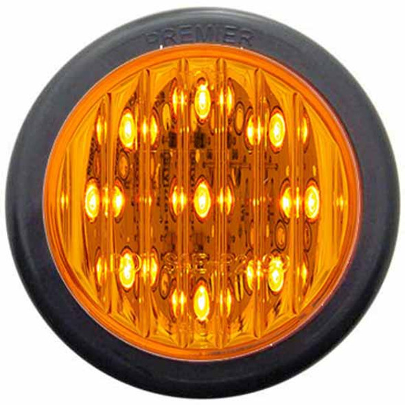 9 LED 2 Inch Clearance/ Marker Light Kit, Amber LED/ Amber Lens