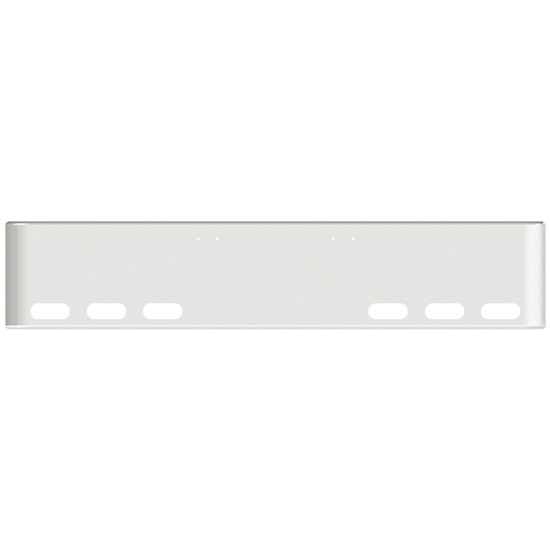 18 Inch Chrome American Eagle Bumper With Holes For Mounting And 6 Oval Lights For Freightliner Classic 2000-2002