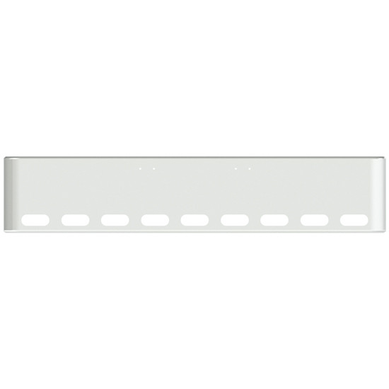22 Inch Chrome American Eagle Bumper With Holes For Mounting And 9 Oval Lights For Freightliner Classic 2000-2002