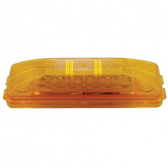 12 LED Rectangular Clearance/ Marker Light Kit, Amber LED/ Amber Lens