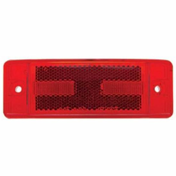 16 LED Rectangular Clearance/Marker Light W/ Reflex Lens - Red LED/ Red Lens