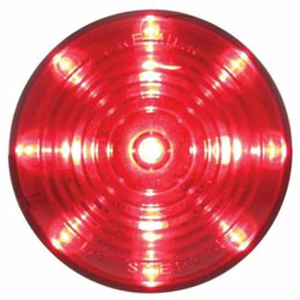 13 LED 2-1/2 Inch Roadster Clearance/Marker Light - Red LED/ Red Lens