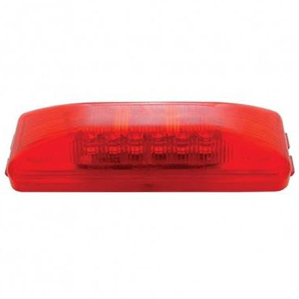 12 LED Rectangular Clearance/ Marker Light Kit, Red LED/ Red Lens