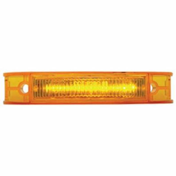 7 LED Rectangular Clearance/ Marker Light - Amber LED/ Amber Lens