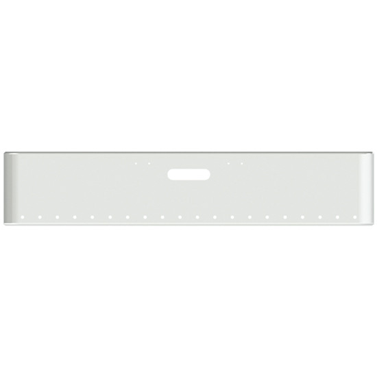 20 Inch Chrome-Plated Steel Rolled End Texas Bumper Kit With Mounting Holes, And 20 Round 3/4 Inch Light Holes For Freightliner