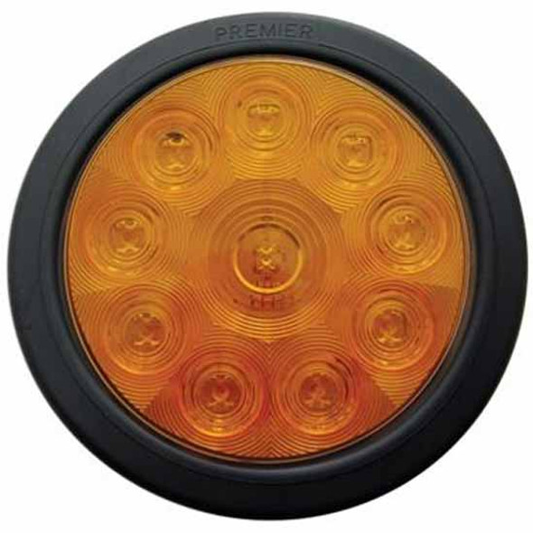 10 LED 4 Inch Turn Signal Light Kit - Amber LED /Amber Lens