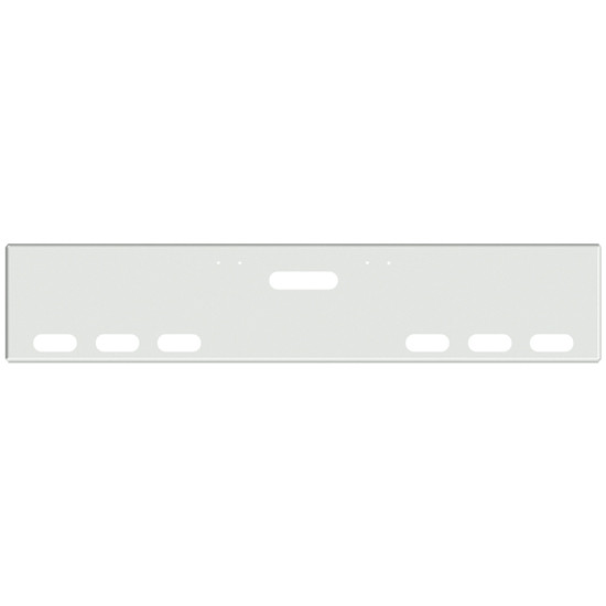 22 Inch Chrome American Eagle Bumper With Tow, 6 Oval Light Holes For Freightliner Classic 2000-2002