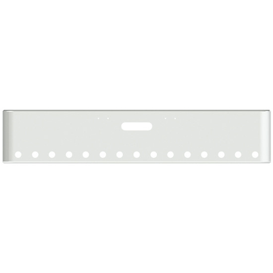 20 Inch Chrome American Eagle Bumper With Holes For Tow And 15 Round 2 Inch Lights For Freightliner Classic 2000-2002