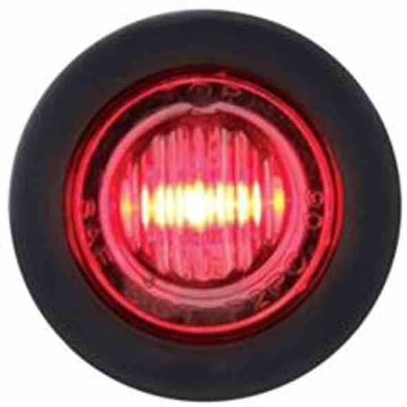 3 LED Mini Clearance Marker Light - Red LED/ Clear Lens