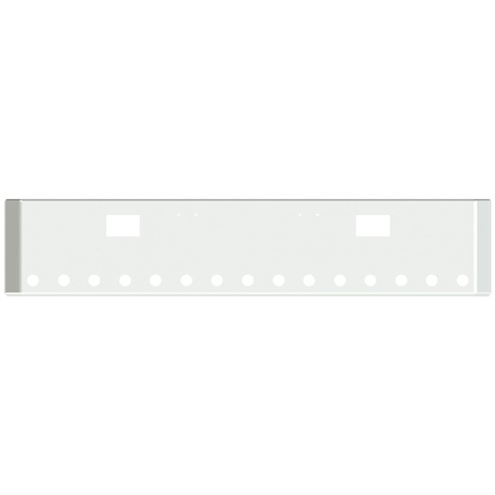 18 Inch Chrome Texas Mitered End Bumper With Hook Holes, 15 - 2 Inch Round For Freightliner Classic 2000-2002