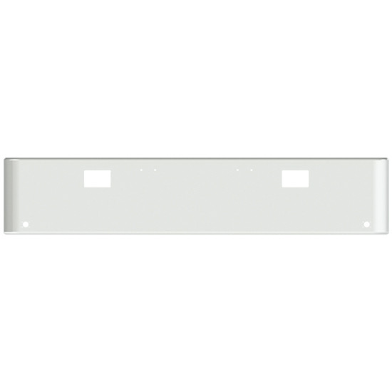 18 Inch Chrome-Plated Steel Rolled End Texas Bumper Kit With Mounting Holes, And 2 M3 Or P3 Light Holes For Freightliner