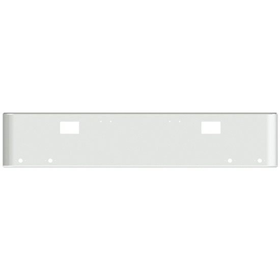 20 Inch Chrome-Plated Steel Rolled End Texas Bumper Kit With Mounting Holes, And 4 M1 Millennium Light Holes For Freightliner