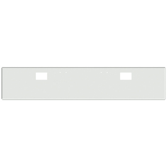 20 Inch Chrome Texas Boxed End Bumper With Holes For Hooks For Freightliner Classic 120, Xl 132