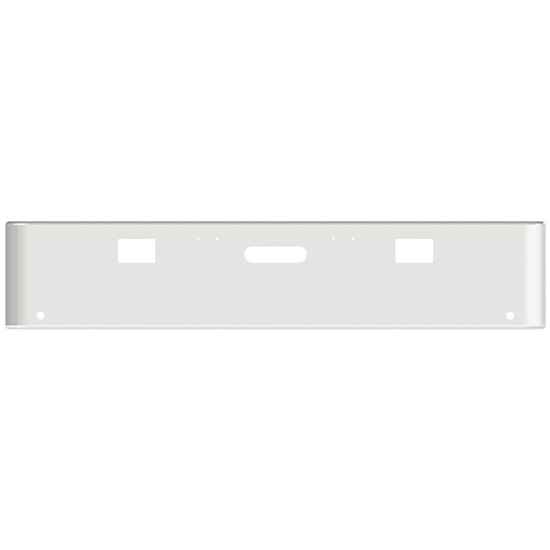 18 Inch Chrome-Plated Steel Texas Rolled End Bumper Kit With Mounting Holes, And 2 M1 Millennium Light Holes For Freightliner