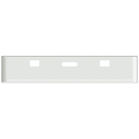 20 Inch Chrome-Plated Steel Rolled End Texas Bumper Kit With Mounting Holes, And 55 Round 3/4 Inch Light Holes For Freightliner