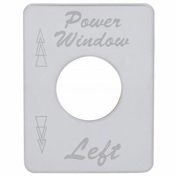 Stainless Steel Switch Plate- Power Window For Peterbilt
