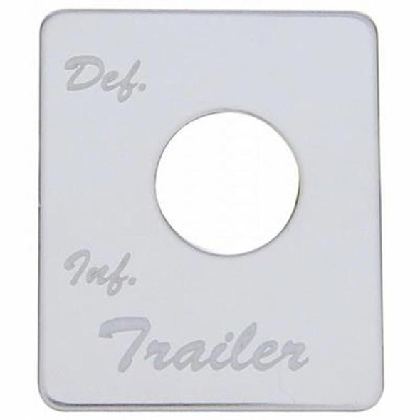 Stainless Steel Switch Plate- Trailer Air Suspension For Peterbilt