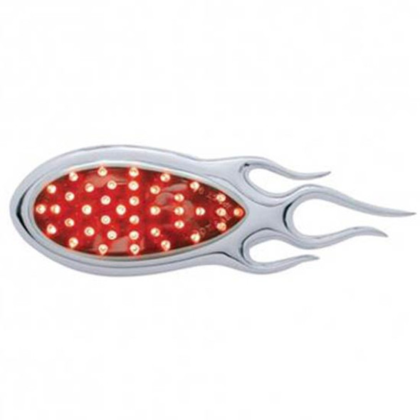 39 Red LED Auxiliary Light Infirno Bezel Teardrop