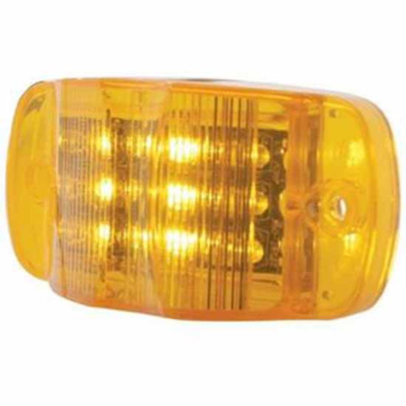 14 LED Rectangular Clearance Marker Light W/ Amber LED & Amber Lens