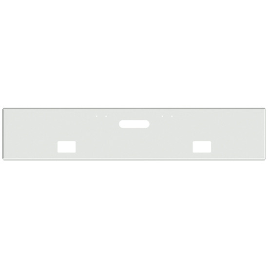 20 Inch Chrome Texas Boxed End Bumper With Square Fog Light And Tow Holes For Freightliner Classic 120, Xl 132