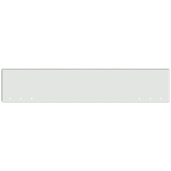 20 Inch Chrome Texas Boxed End Bumper With Mount, 6 Rnd 3/4 Inch And End 1 Rnd 3/4 Inch Light Holes For Freightliner Classic 120, Xl 132