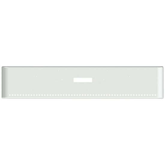 18 Inch Chrome Steel Texas Square Rolled End Bumper With Mounting And Tow/Hitch Holes 55 - 3/4 Inch Light Holes For Freightliner Fld Classic, 1200 Series 2002-2007