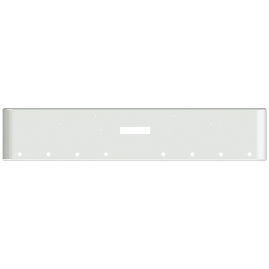 20 Inch Chrome Steel Texas Square Bumper With Mounting And Tow/Hitch Holes 11 M1 Millennium Light Holes For Freightliner Fld Classic, 1200 Series 2002-2007
