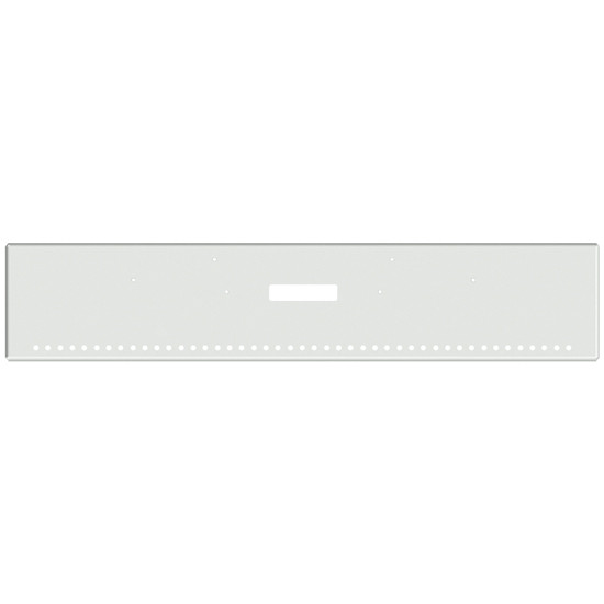 18 Inch Chrome American Eagle Square Bumper With Mount, Tow , 45 Rnd 3/4 Inch And End 1 Rnd 3/4 Inch Light Holes For Freightliner Classic 120, Xl 132